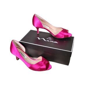 Nina Contesa Women's Open-Toe Pump Sz 7M